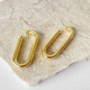 Machete Maya Hoop Earrings